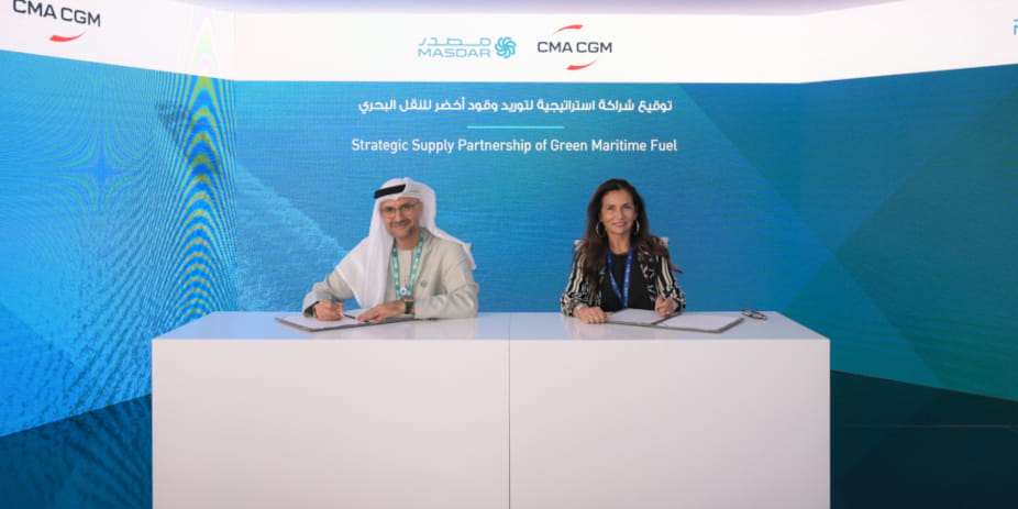 Masdar and CMA CGM Sign Strategic Supply Partnership for Long-term Supply of Green Alternative Fuels