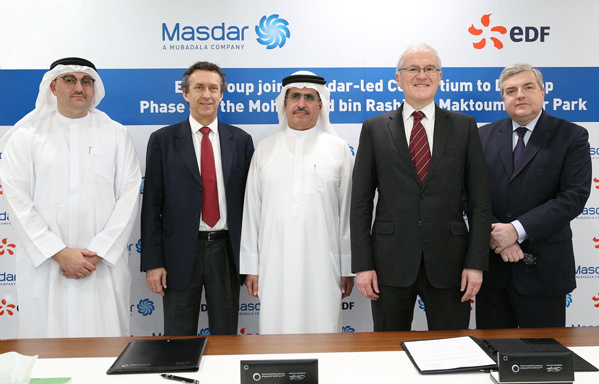 Masdar | EDF Group joins consortium developing Phase 3 of MBR Solar Park